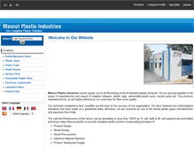 Tablet Screenshot of mascotplastic.com